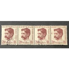 AUSTRALIA 1949 SG 0231 USED QUADRUPLE #1