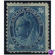 Canada 1897 SG146 5c Deep Blue Fine Used