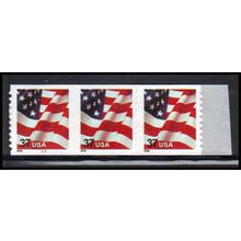 3632 37c U.S. Flag Very Fine MNH CNP+1 Left 2222 PA3876