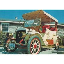 White Steamer 1910 Car Rare Photo Postcard