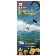 BANFF CHAIR LIFT, Mt. NORQUAY, CANADA information leaflet with map 1980