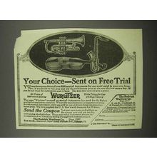 1918 Wurlitzer Musical Instruments Ad