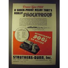 1943 Struthers-Dunn Dunco Type 17AXX Relay Ad - A shock-proof Relay