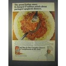 1966 Chef Boy-Ar-Dee Complete Spaghetti Dinner Ad