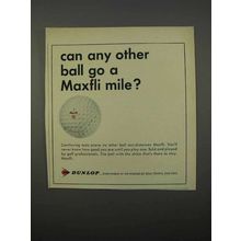 1966 Dunlop Maxfli Golf Balls Ad - Can Any Other Ball