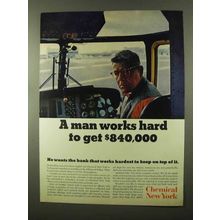1966 Chemical New York Ad - A Man Works Hard