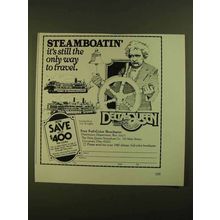 1979 Delta Queen Steamboat Ad - The Only Way to Travel
