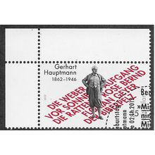 GER 2012 55c 'GERHART HAUPTMANN' (CORNER MARGIN) FINE USED (EBID54-045)