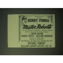 1948 Mister Roberts Play Ad - Leland Hayward presents Henry Fonda