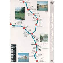 Aire & Calder Scottish Railway Line Train Map Postcard