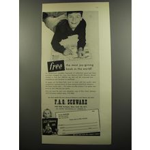 1953 F.A.O. Schwarz Ad - Free the most joy-giving book in the world