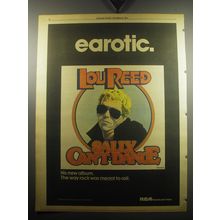 1974 Lou Reed Sally Can't Dance Album Ad - Earotic