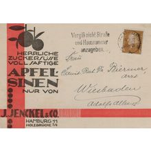 J.Jenckel German Fruit Oranges Hamburg Old Fruit Advertising Postcard