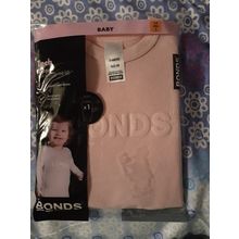 Bonds 3 - 6 months 00 pink long sleeve one piece