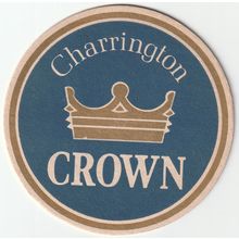 BEER MAT - CHARRINGTON BREWERY - CROWN - (Cat No 001) - (1975)