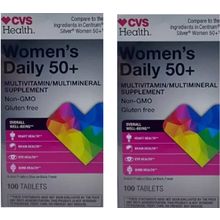 CVS Women's Daily 50+ multivitamin/Multimineral 100 Tablets 2PK 8/25 - 12/25