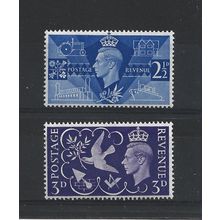 GB.Peace set of 2.Mounted Mint.Jul25b