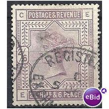 1883 SG178 2/6d Lilac Fine Used Check Letters "EC".
