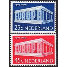 NIEDERLANDE NETHERLANDS [1969] MiNr 0920-21 ( **/mnh ) CEPT