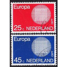 NIEDERLANDE NETHERLANDS [1970] MiNr 0942-43 ( O/used ) CEPT
