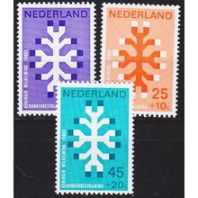 NIEDERLANDE NETHERLANDS [1969] MiNr 0923-25 ( **/mnh )