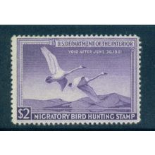 RW17 $2 Trumpeter Swans in Flight Fine MLH C1008