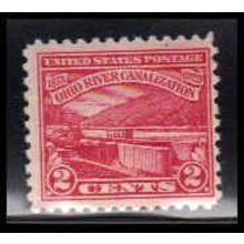 681 2c Ohio River Barely Clears MNH O4390