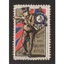 cc3325-7a Canada Cinderella stamp - WWI Delandre Military Vignette (1914-1916)
