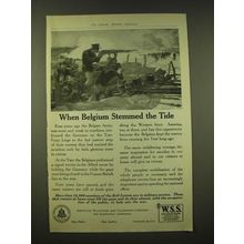 1918 American Telephone and Telegraph Company Ad - When Belgium stemmed the Tide