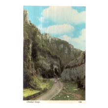 CHEDDAR GORGE, SOMERSET used vintage postcard by Harvey Barton c.1960s =