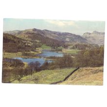 ELTERWATER & LANGDALE PIKES, THE ENGLISH LAKES.. unused postcard by Sanderson =