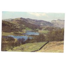 ELTERWATER & LANGDALE PIKES, THE ENGLISH LAKES.... unused postcard by Sanderson