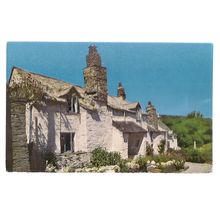 14th CENURY COTTAGES, BOSCASTLE, CORNWALL vintage used postcard 1966 pm =