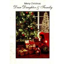 Merry Christmas Dear Daughter & Family - Christmas Greeting Card - 20533