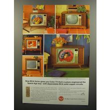 1966 RCA TV's Ad - Now RCA Victor gives you Color TV that's custom-engineered