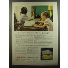 1953 Fanny Farmer Candies Ad - Is it ever as much fun - after you grow up?