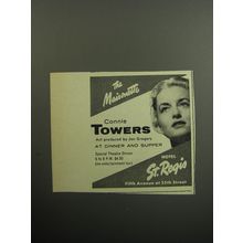 1957 Hotel St. Regis Advertisement - The Maisonette Connie Towers
