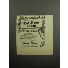 1957 Hotel Pierre Advertisement - Air conditioned Cotillion Room