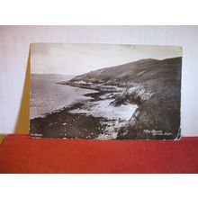 THE BEACH, BREAN DOWN, Somerset. unused antique postcard RP =