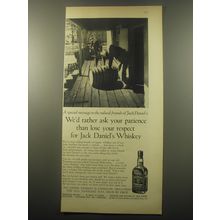 1959 Jack Daniel's Whiskey Ad - We'd rather ask your patience