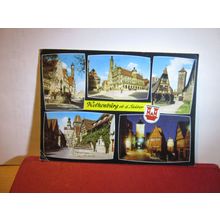 multiview, ROTHENBURG OB DER TAUBER used postcard 1984 pm =