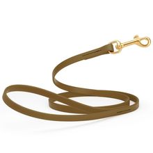 Dog Pet Leash with Brass Hardware W 1/2” L 4 FT Coyote Brown