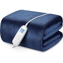 Electric Heated Blanket Queen Size 84" X 90" with 6 Heating Levels & 8H Auto Off