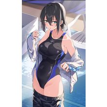 Promising Newbie Swimmer Anime E Girl Poster Canvas Movie Film Print A0 A1 A2 A3
