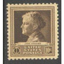 878 10c Jane Addams Fine MNH GA0368