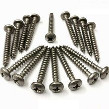 3.5mm / 7g PAN POZI HEAD A2 STAINLESS STEEL WOOD SCREWS FULLY THREADED