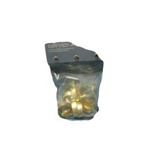 Essential Home 1" Cafe Round Clips Set of 14 gold