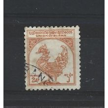 Burma.SG104 2a Hintha (legendary bird) (Orange).Fine Used.Jul25d