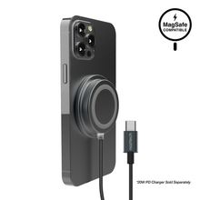 Alloy Magnetic 15W Wireless Fast Charger[ Black ]