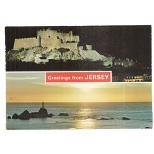 MONT ORGUEIL CASTLE, JERSEY unused postcard #